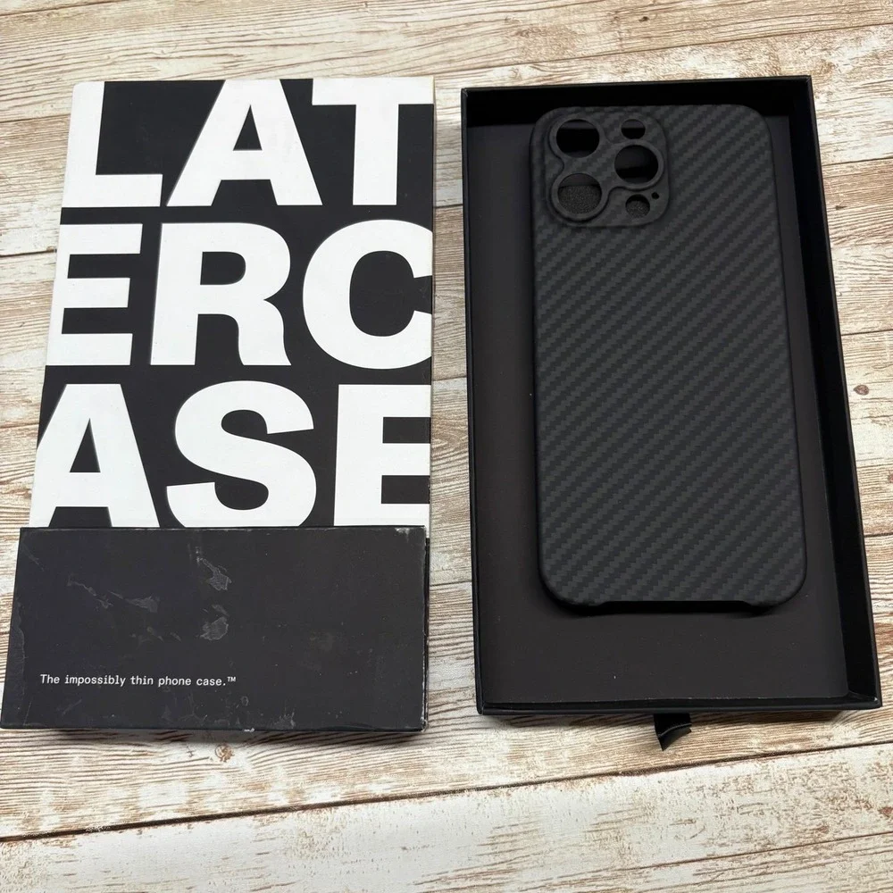 Latercase Classic Phone Case for iPhone 15 Pro Max Impossibly Thin Open Box